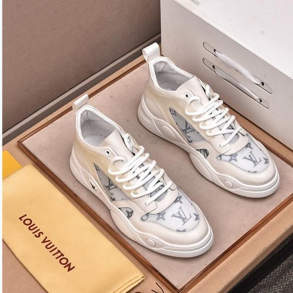 

044 высокого качество мужского дизайнера вскользь спортивная обувь и известный бренд на открытом воздухе спортивной обуви, быстрая доставка, Black