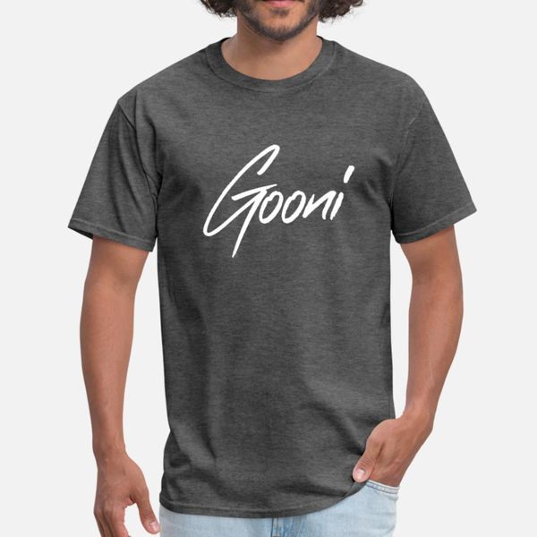 

gooni logo t shirt men design short sleeve s-xxxl male cute funny casual spring autumn family shirt