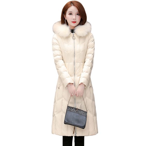 

2020 autumn and winter women's parkas fashion hooded cotton coats casual loose warm medium and long section jacket women, Black