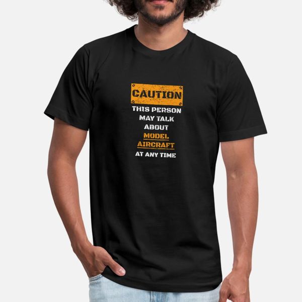 

caution warnung talk about hobby model aircraft t shirt men designer short sleeve plus size 3xl outfit anti-wrinkle spring autumn shirt