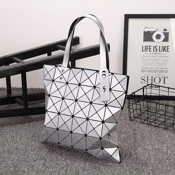 

bag women 2020 new versatile folding geometry bag lingge laser portable shoulder bag women's handbag wholesale