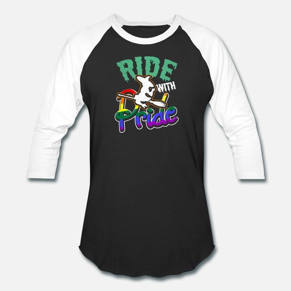

lgbt supporter halloween witch ride with pride gif t shirt men create cotton o neck leisure gift breathable summer style original shirt