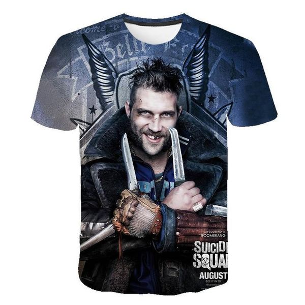 

suicide squad womens mens harley quinn the joker man black red 3d print shirts graphic hippie graphic men clothing