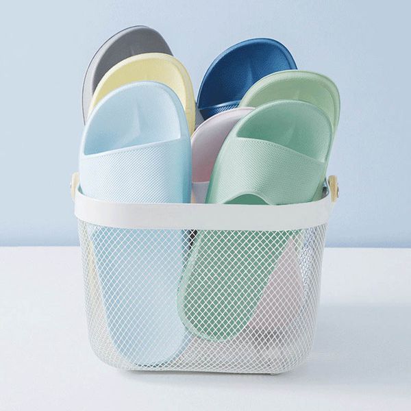 

non slip women slippers summer fashion home outdoor flip flops woman shoes beach bathroom slipper men slide, Black