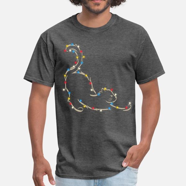 

cat cats pet animal christmas design for t shirt men printing tee shirt round neck solid color interesting comfortable spring letter shirt
