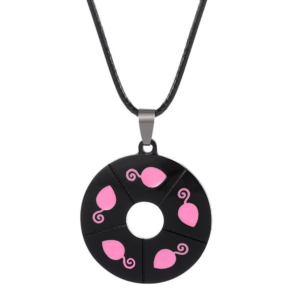 

creative cartoon pendant necklace round shape insect ladybug mouse rope chian adjustable necklace for kids gift, Silver
