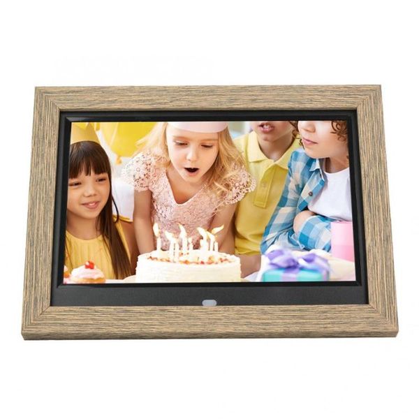 

10.1inch digital photo frame wood 1280 * 800 ips экран hd electronic movie player для друзей семьи свадьба день рождения подарки