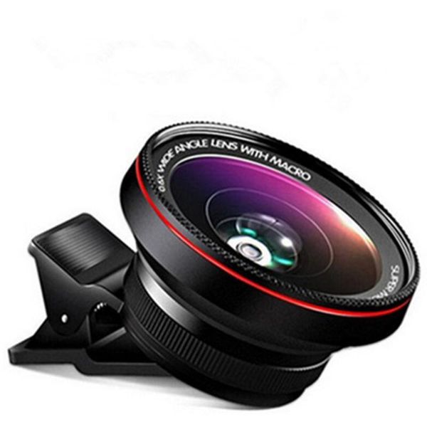 

cgjxshd camera lens 2 in1 professional 0 .6x super wide angle lens 15x macro lens universal clip -on cell phone len for iphone samsung
