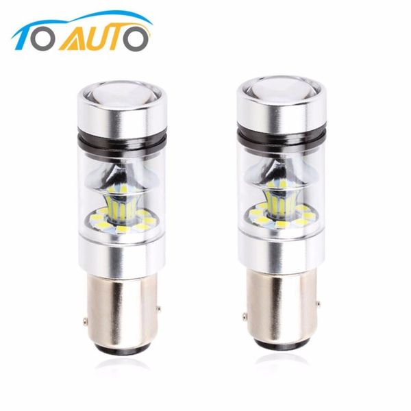 

2pcs 1157 bay15d p21/5w led bulb car fog light tail driving lamp drl daytime running reverse 100w 6000k white 3030 20smd 12v-24v