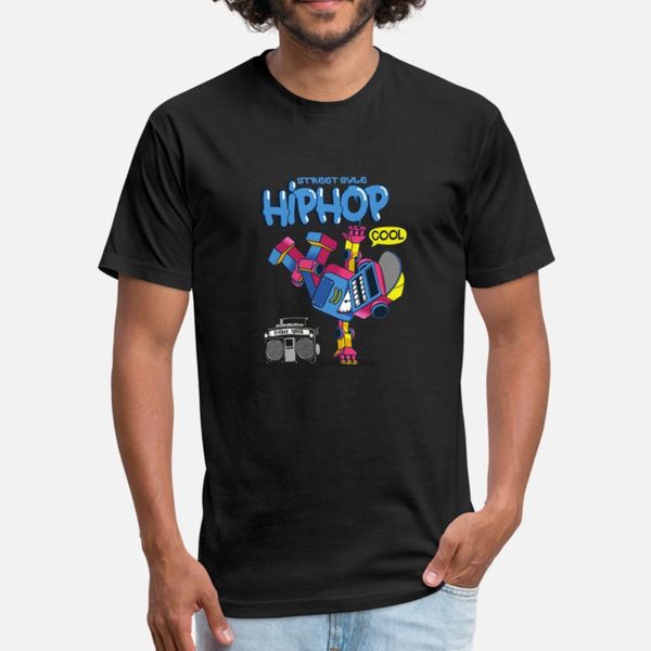 

hip hop robot dancing music robotics geek t shirt men custom cotton s-xxxl kawaii interesting funny spring cool shirt