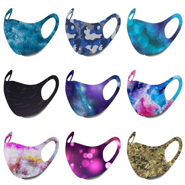 

obi98 ice magic sunscreen triangle scarf printing riding half breathable mask balaclavas face bandana multifunctional mask silk scarf#259#72