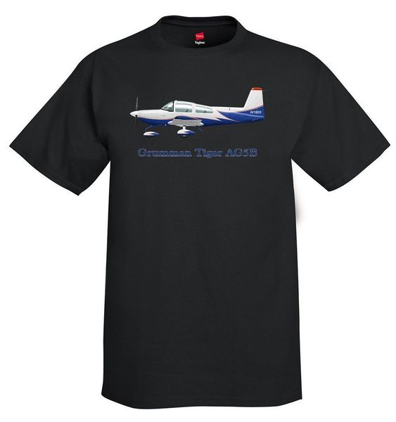 

new 2019 cotton short-sleeve t-shirt summer 100% cotton grumman tiger ag5b airplane t-shirt - personalized with your tee shirt