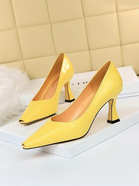 

женские документарных ботинки высоких грубая рыба рот небольшая площадь мелкого рот камень зерно тенденция мода, Black