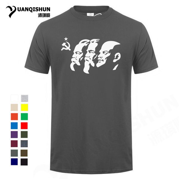 

boutique men t shirt soviet union great communist lenin marx engels men's short sleeve t-shirt ussr cccp communism portrait tees