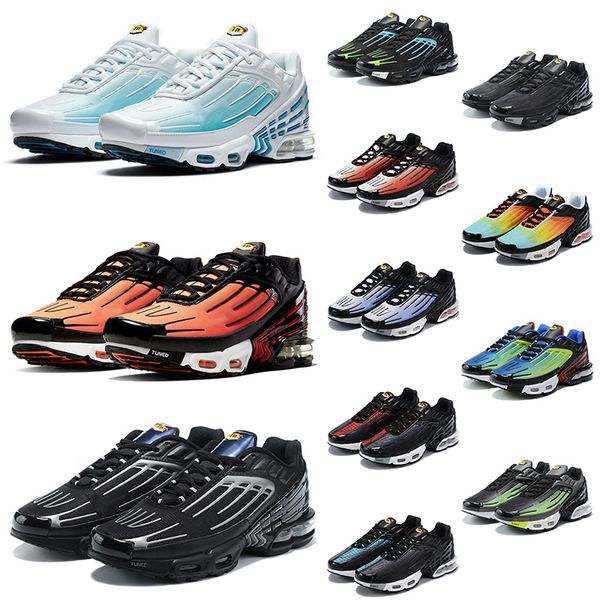 

fashion 2020 tuned tn plus iii 3 womens mens running shoes cushion trainers tn black white orange og ultra sneakers red spider, White;red