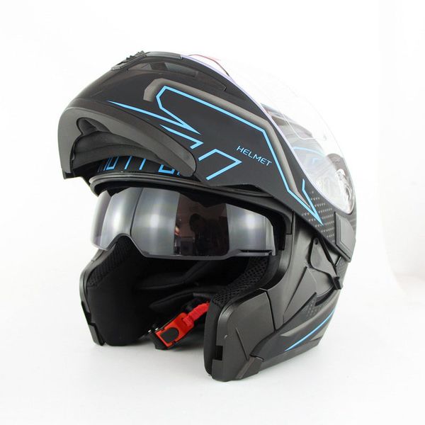 

1pc motorbike helmet full-face cover dual visor for racing safe accessories c44