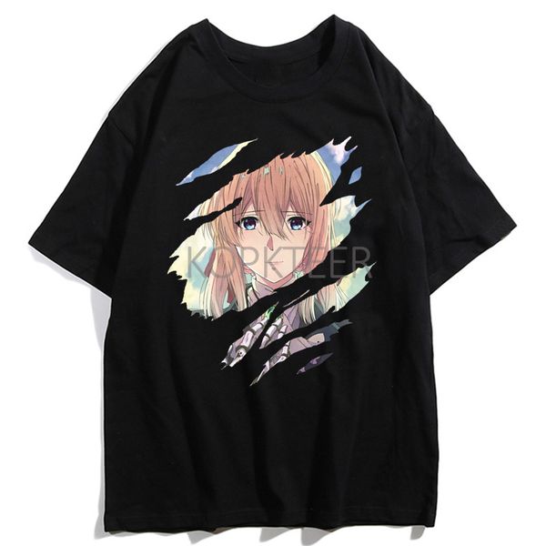 

violet evergarden cattleya baudelaire kawaii t-shirt women men harajuku cute graphic aesthetic streetwear t-shirt tee unisex
