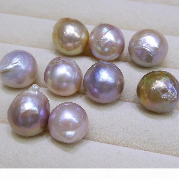 

diy beads unusual yellow purple baroque edison natural big pearl 16-17mm loose beads of pearl accessories wholesale in stock, White