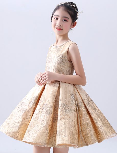 

beauty champagne lace short flower girls' dresses girl' brithday dresses girls' formal dress holiday dresses custom sz 2-12, White;blue