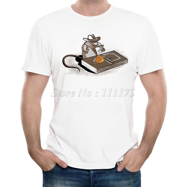 

2019 men's new fashion clever mouse printed t shirt summer cool design soft tee