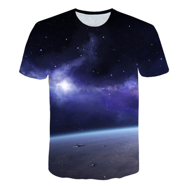 

new design men starry sky men 3d print shirts funny oversized hippie men clothing