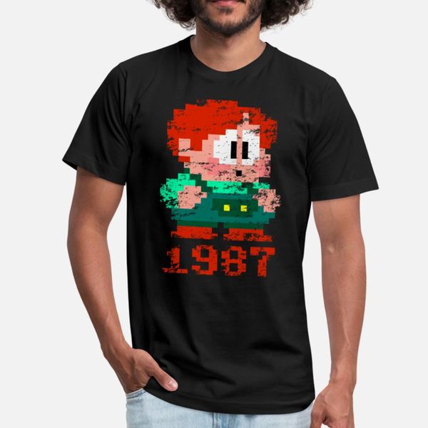 

bubby 1987 t shirt men printing tee shirt size s-3xl trend interesting comfortable summer slim shirt, White;black