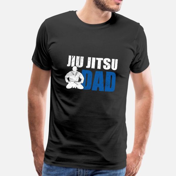 

proud dad of a jiu jitsu fighter bjj father gift t shirt men create 100% cotton o-neck male loose building summer style family shirt