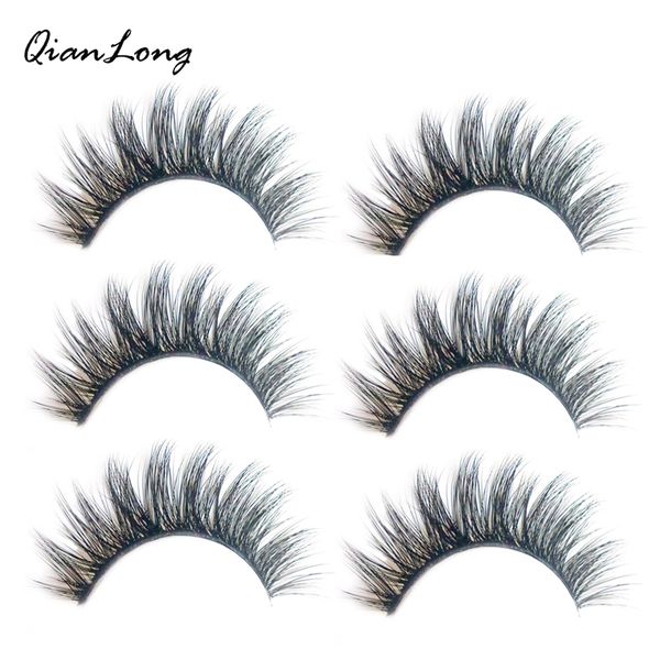 

3 pairs/set women lady natural thick false eyelashes long handmade fake eye lashes extension makeup tools