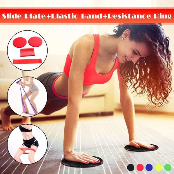 

accessories 4pcs sport yoga resistance bands fitness workout elastic tension band strength training loops health exercise pull slip pad