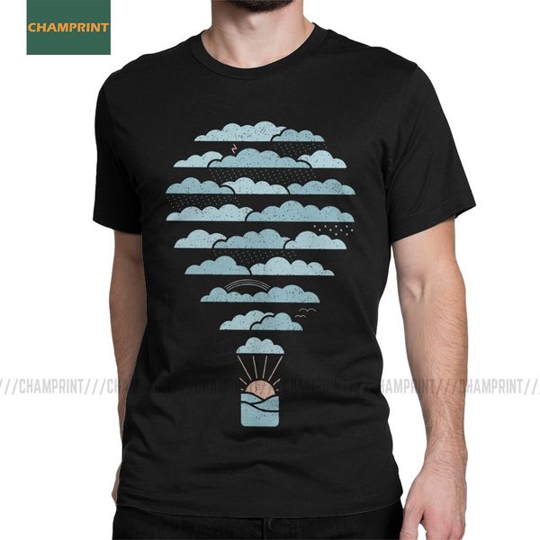 

мужчины футболка погода balloon wild life хлопок tee shirt с коротким рукавом земли сохранить планета дерева кемпинга mountain футболки плюс