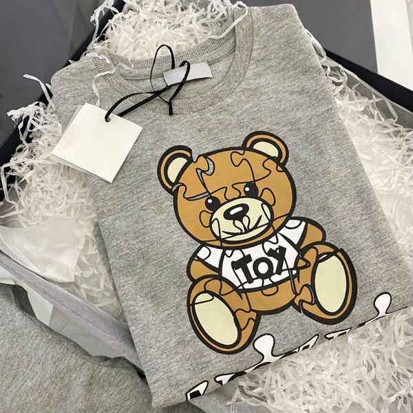 

детская одежда мальчики девочки мода медведь с letter printed кофты дети дети мода 2020 с длинным рукавом экипаж шеи pullove tops горячее на, Black