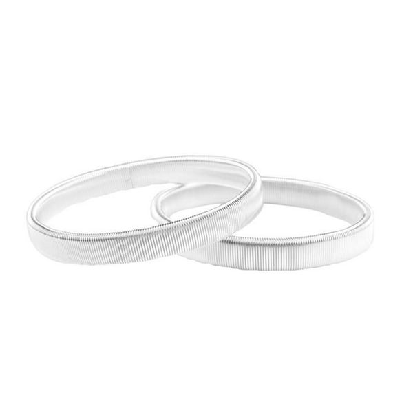 

2pcs elastic metal bartender men durable arm band sleeve cuff spring bracelet