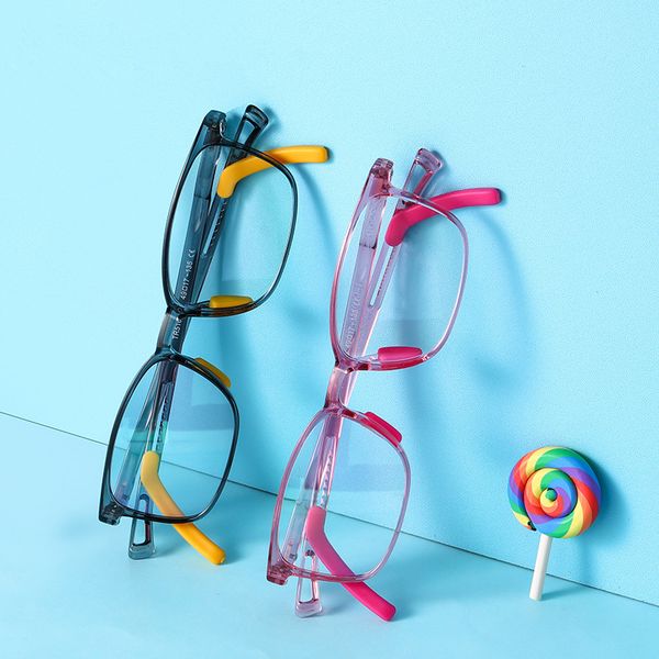 

sunglasses anti-blue light glasses youth teens square prescription eyeglasses tr90 optical frame kids computer uv400, White;black