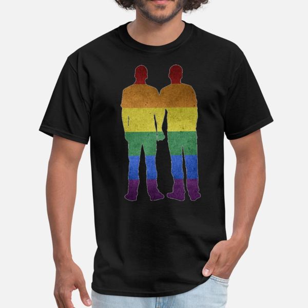 

men's gay pride rainbow colors t shirt men graphic short sleeve o-neck novelty graphic comfortable summer trend shirt