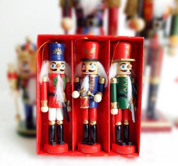 

coloured soldiers drawing gift walnuts 12cm made pure 12 ornaments creative pcs/lot nutcracker manual christmas wood xhhair bmdsa