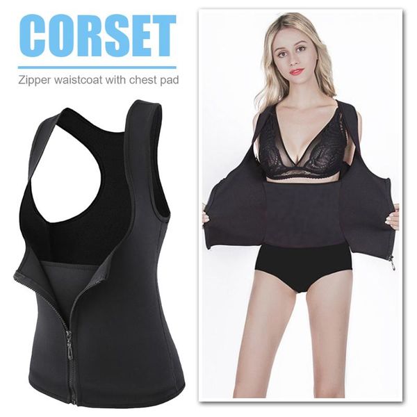 

тело shaper для похудения нижнее белье zipper тренировки талии тренер корректирующее белье женщины похудения послеродовая корсет, White;black