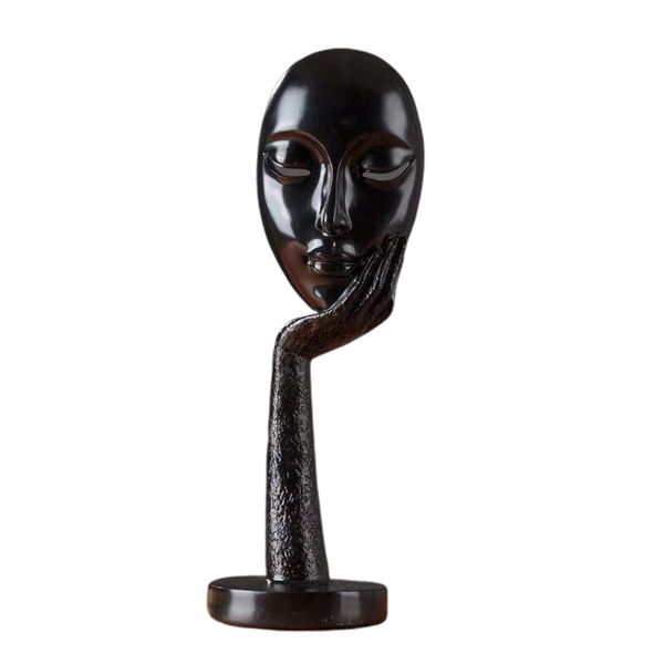 

women face abstract resin statue tableart home decor crafts thinker figure