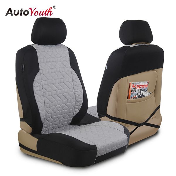 

car seat covers autoyouth cotton cloth universal four season fashionable cushion cover for front of 2 seats automobiles protector