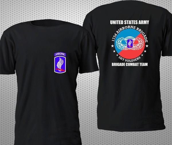 

casual printing tee new 173rd airborne brigade us army special force t shirt s-4xl 2 sides man t-shirt