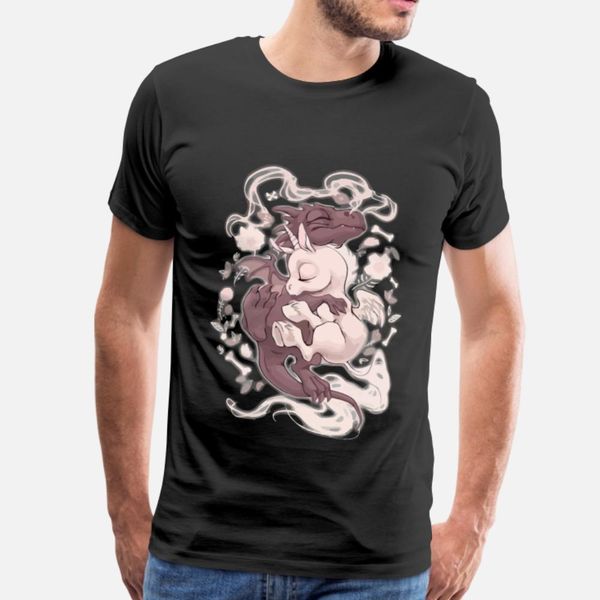 

dragon hug unicorn t shirt men knitted tee shirt euro size s-3xl novelty crazy funny spring autumn kawaii shirt