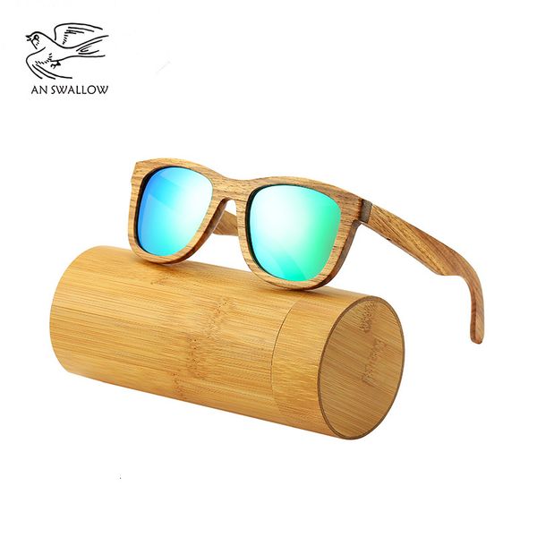 

an swallow new 100% real zebra wood sunglasses polarized handmade bamboo mens sunglass sun glasses men gafas oculos de sol mader, White;black