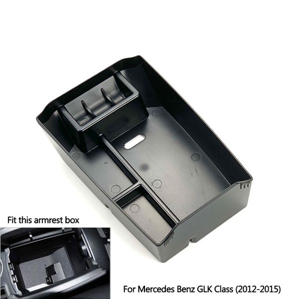 

car center glove console armrest storage box secondary storage for glk class x204 glk200 220 250 300 350