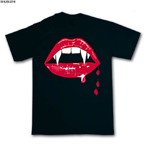 

fangs tshirt vampire rocky horror twilight buffy goth halloween summer tshirt new fashion shirts sbz1367