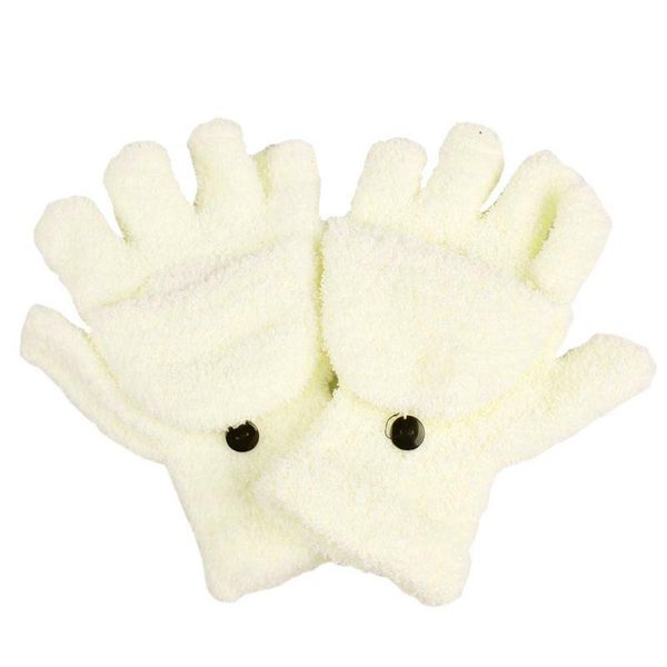 

1 pair fashion ladies gloves cotton blend hand wrist warmer winter fingerless gloves, Blue;gray