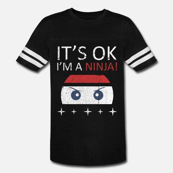 

ninja t shirt men knitted 100% cotton round neck fitness casual summer style leisure shirt