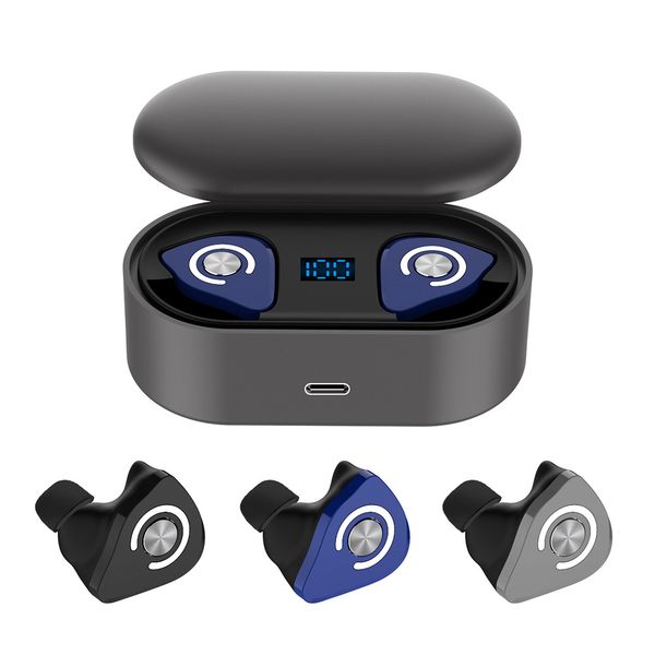 

2020 selling new bluetooth 5.0 wireless headset with charging box stereo earphone sports waterproof headphones type-c earbuds