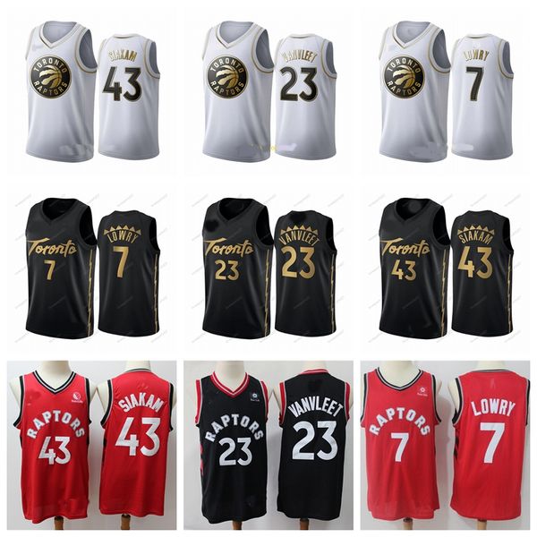 

2020 toronto raptors jersey pascal 43 siakam tracy 1 mcgrady vince 15 carter lowry 23 vanvleet basketball jerseys 828, Black;red