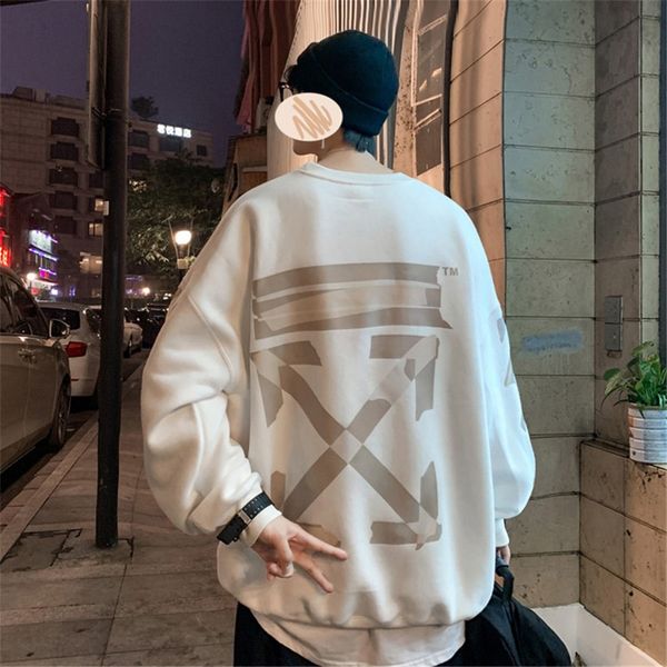 

off 18ss cordon hooded sweater trendy hoodie ow coat high street trendy couple wear whitemeuxzc5j#786, Black