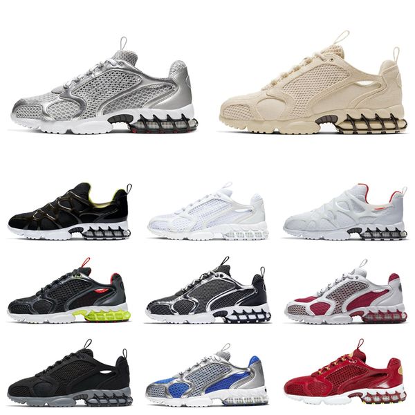 

spiridon kukini cage 2 running shoes triple white black grey metallic silver pure platinum women mens trainers sports sneakers