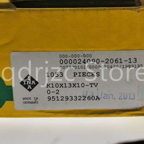 INA needle roller and cage assembly bearing K10X13X10-TV = KT101310C3 10mm X 13mm X 10mm